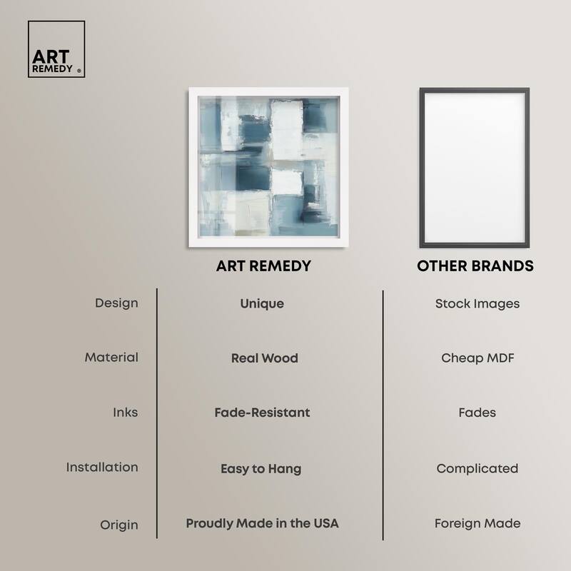 Deconstructed Blue I Shadowbox by Art Remedy