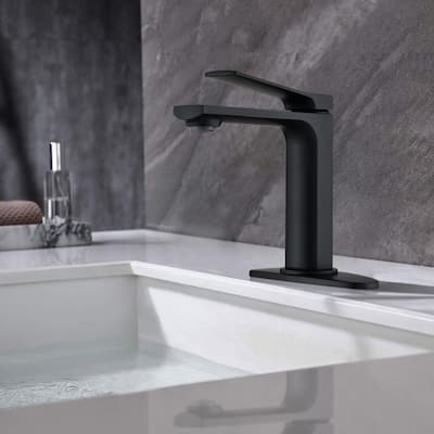 BATHLET Vessel Sink Faucet with Deck Plate, Bathroom Faucet
