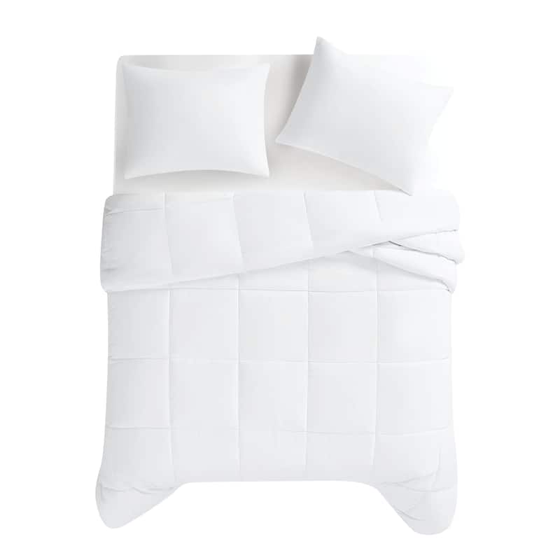Truly Soft Green Recycled Solid Comforter Set
