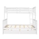 preview thumbnail 4 of 54, Space-Saving Twin Over Full Bunk Bed with Drawers, Solid Wood Frame with Guardrails and Ladder, Detachable into 2 Platform Beds