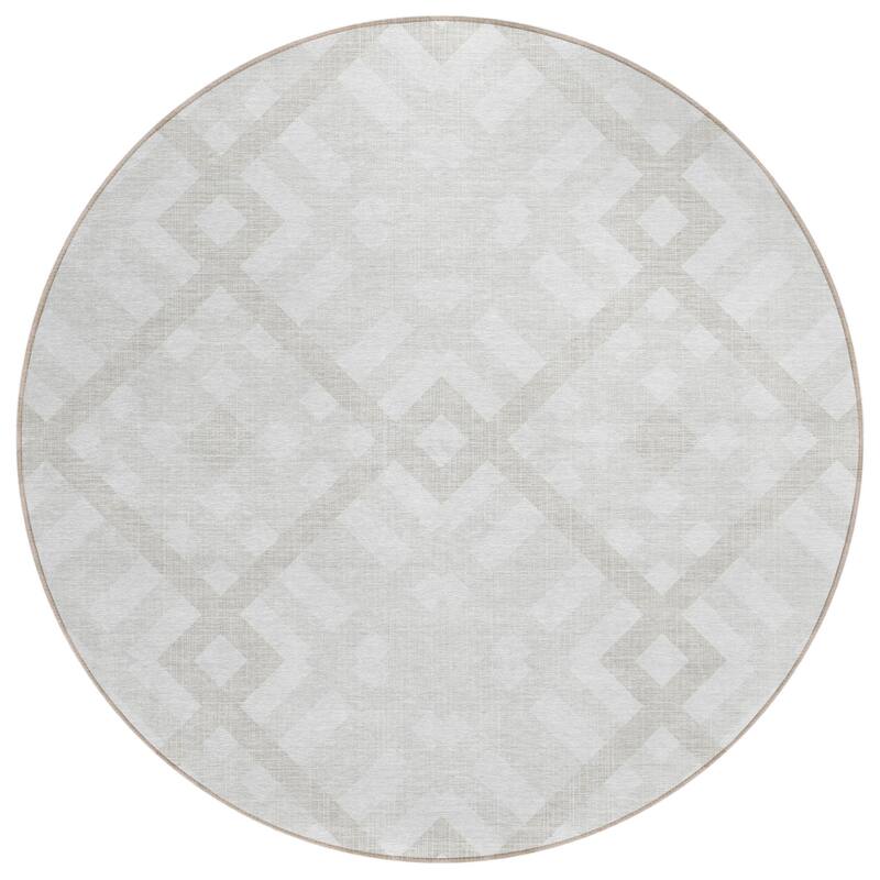 HomeRoots Geometric Transitional Rectangle Outdoor Rug