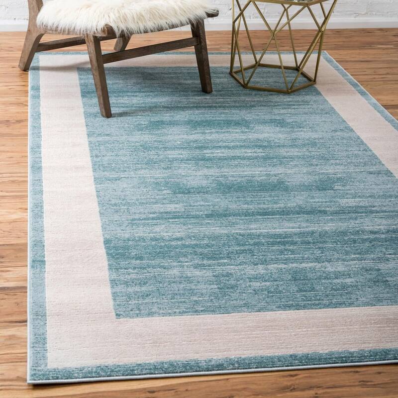 Traditional Richye Collection Area Rug - Turquoise - 2'x3'1"