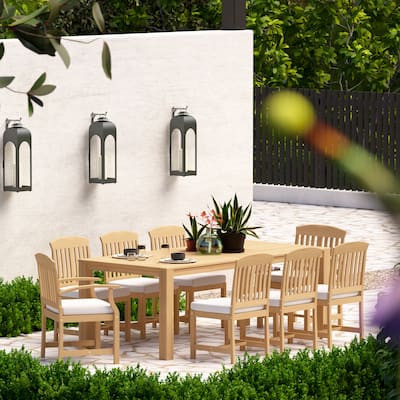 Kooper 9 Piece Sunbrella Outdoor Patio Dining Set