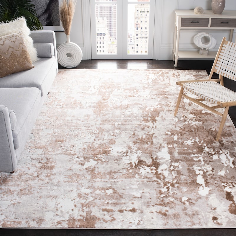 SAFAVIEH Skyler Sybille Modern Abstract Rug - 8' x 10' - Grey/Brown