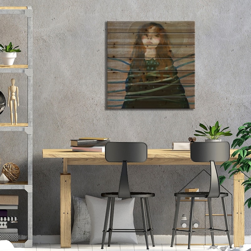 Me Print On Wood by Anikó Salamon - Multi-Color