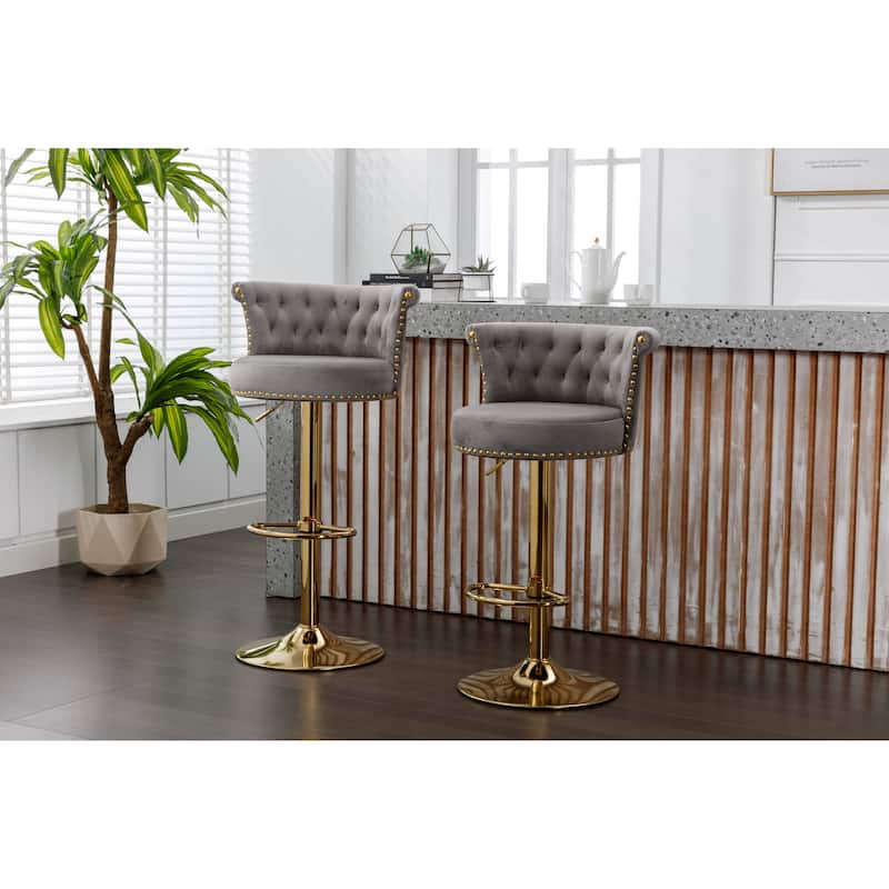 COOLMORE Swivel Counter Height Stools