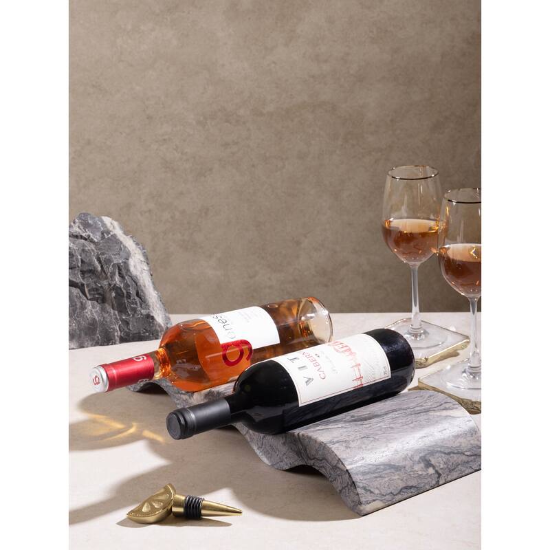Georgia Brown Onyx Wine Bottle Holder - Large