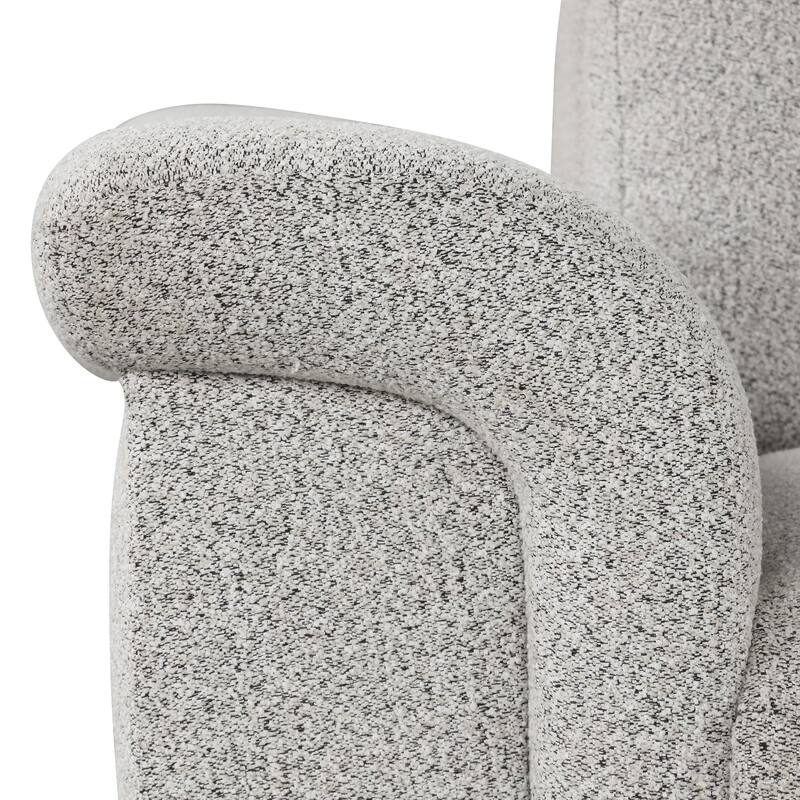 Furniture of America Loungi Modern Light Grey Chenille Power Recliner Sectional with Console and USB Ports