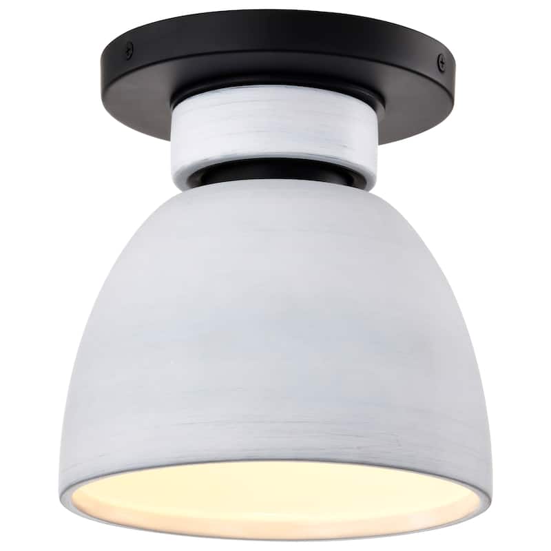 Collins - 8 Inch Flush Mount - with white Ceramic