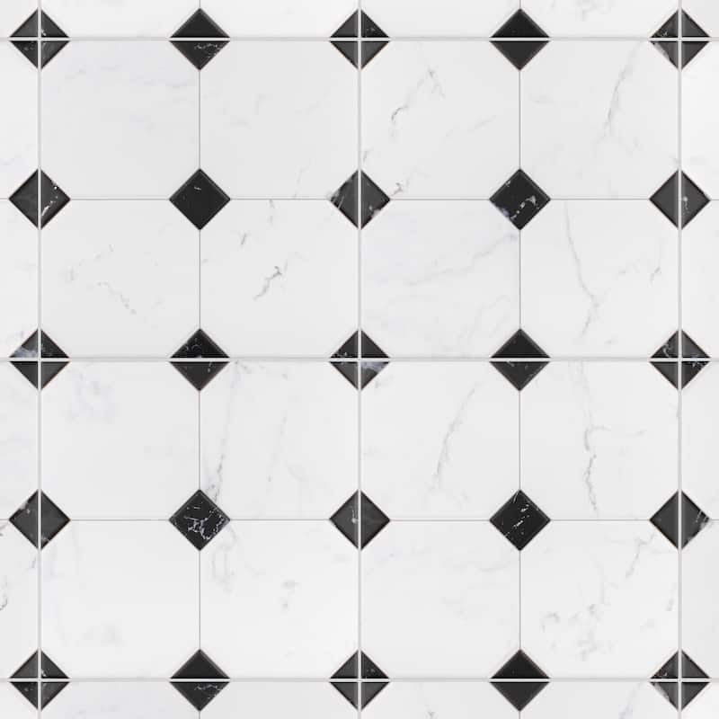 Merola Tile Betera Blanco 13-1/8"x13-1/8" Porcelain Floor and Wall Tile