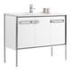 Option White Matte - Chrome Hardware