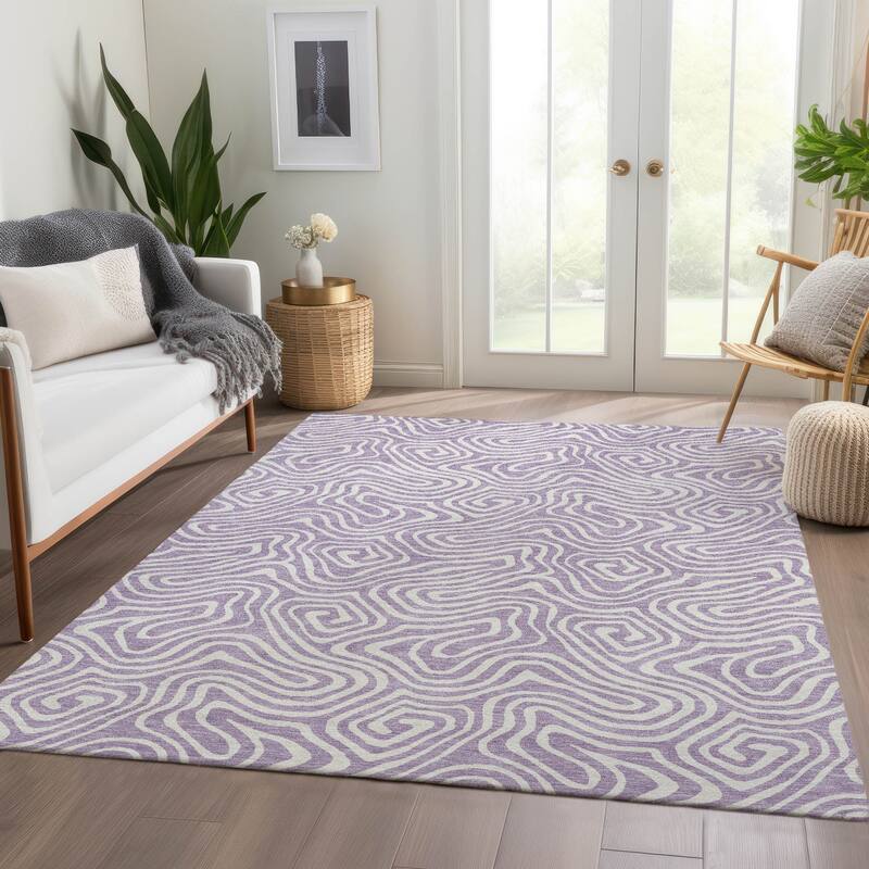 Premium Washable Super Soft Modern Trippy Mayfield Rug