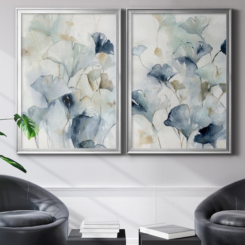 Indigo Ginkgo I Premium Framed Print - Ready to Hang - Multi-Color