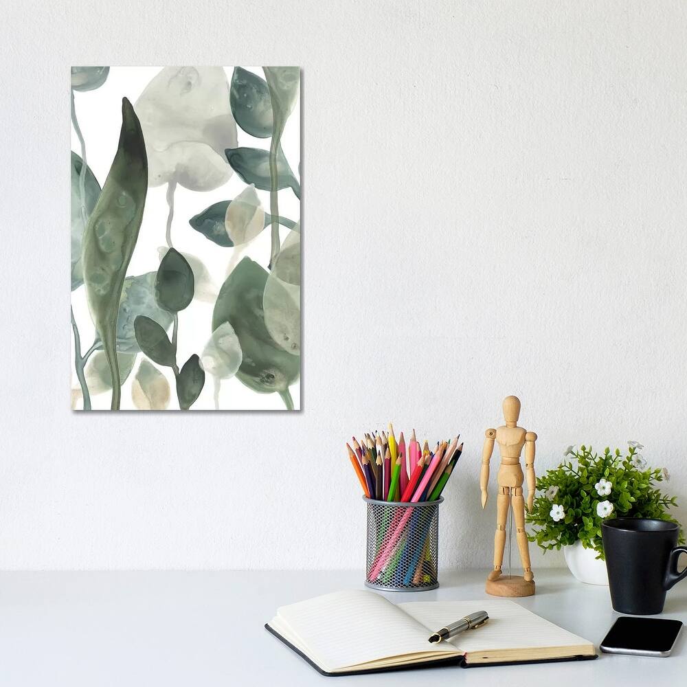iCanvas "Water Leaves III" by June Erica Vess Canvas Print