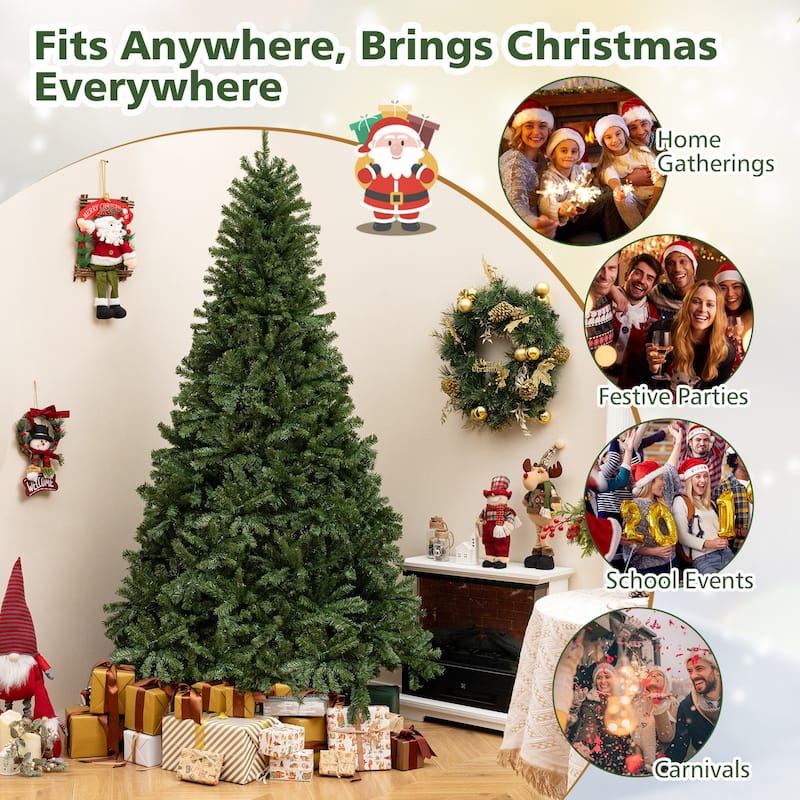 Costway 6/7/8 FT Artificial Christmas Tree with 1528/1098/680 Branch - See Details
