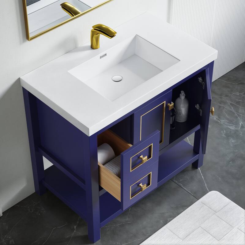 Davis 36" Single Bathroom Vanity Set