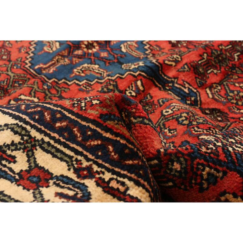 ECARPETGALLERY Hand-knotted Andelz Red Wool Rug - 4'2 x 6'7