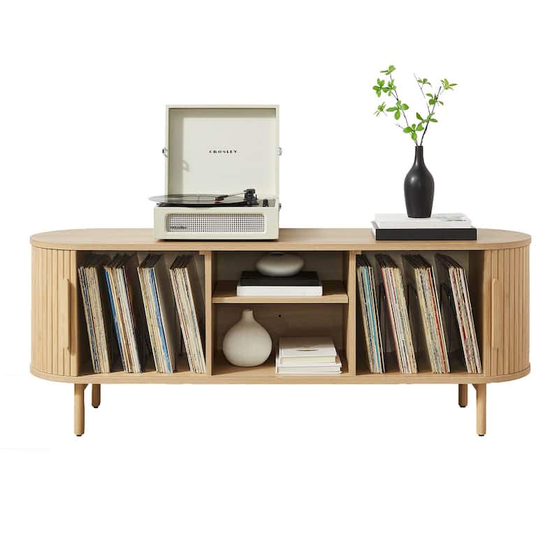 Crosley Ambrose Record Storage Media Console