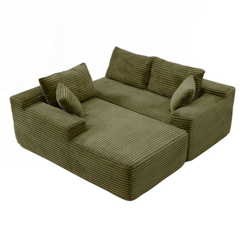 105'' Modular Sectional Sofa, Cloud Sectional Couch with Deep Seat