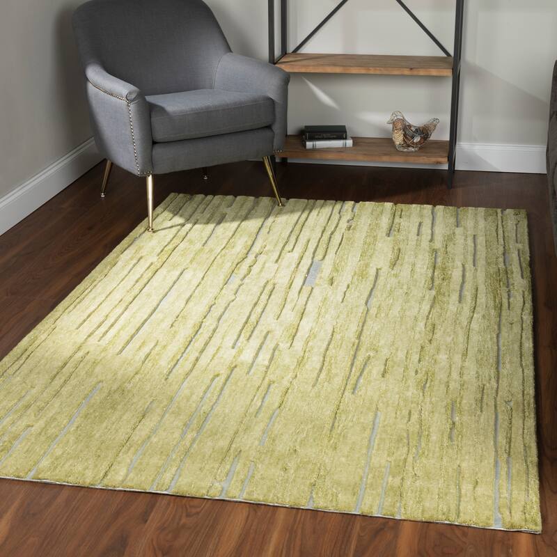 Addison Dazzle Modern Hand Spun Wool and Metallic Area Rug