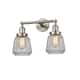 Option Satin Brushed Nickel / Clear Fluted