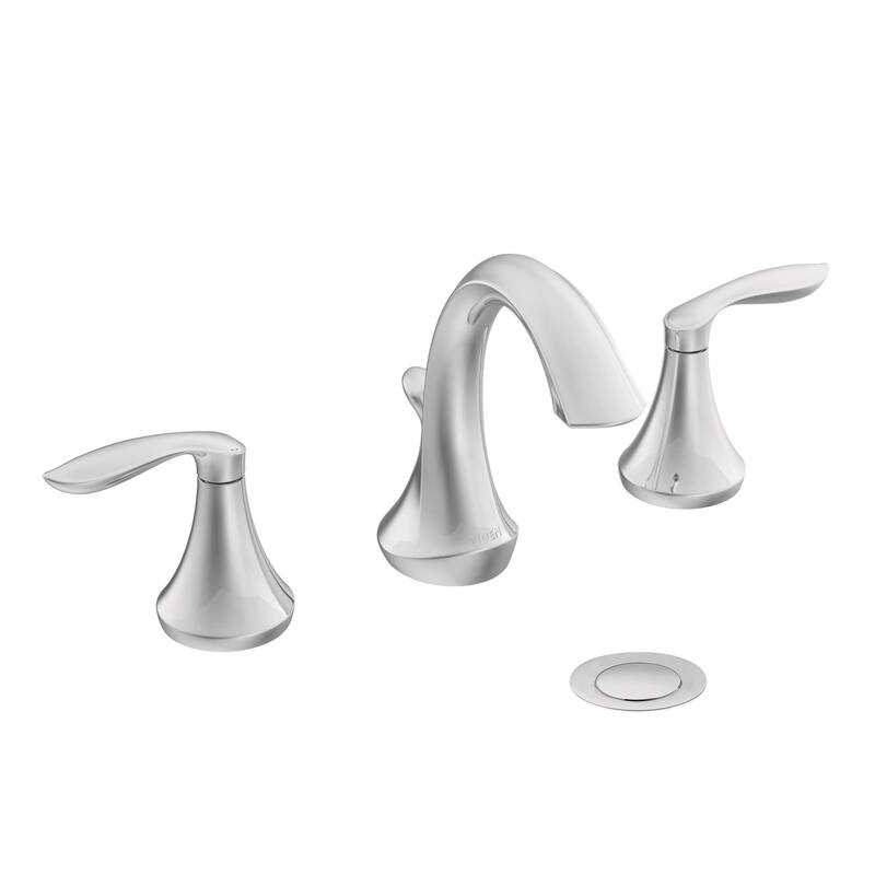 Moen TV6420 Eva 1.2 GPM Widespread Bathroom Faucet with Rough-in Valve - Chrome