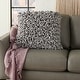 preview thumbnail 5 of 6, Silver Orchid Negri Velvet Sponge Finger Throw Pillow 20" x 20"