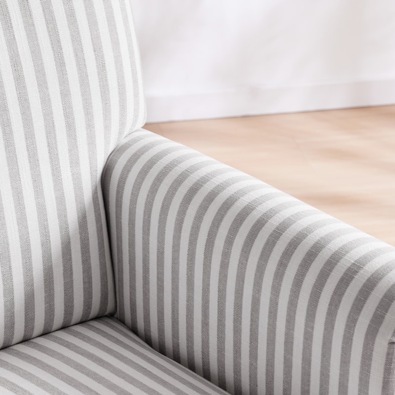 Rolled Armchair Accent Chair Set of 2 Blue/ Grey/ Brown
