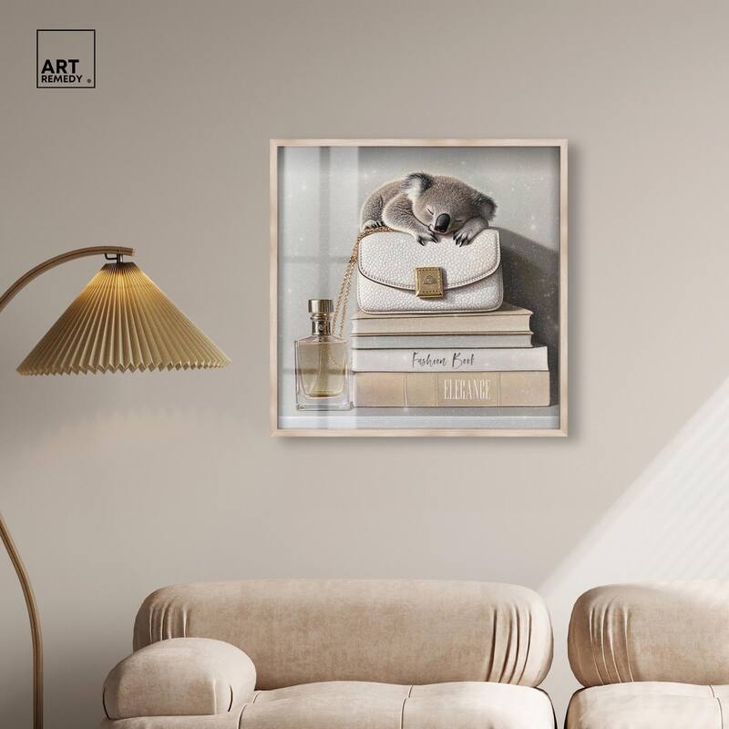 Koala on Fashion Books Shadowbox by Art Remedy