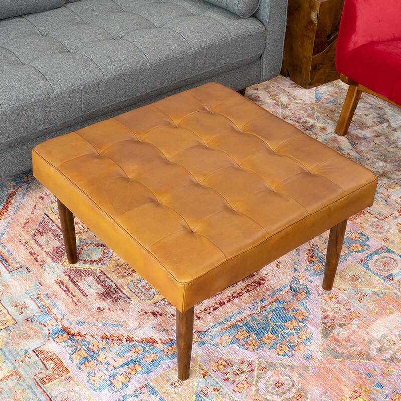 Addison Square Upholstered Ottoman Comfortable choice, multiple functions, classic design, and cozy corners