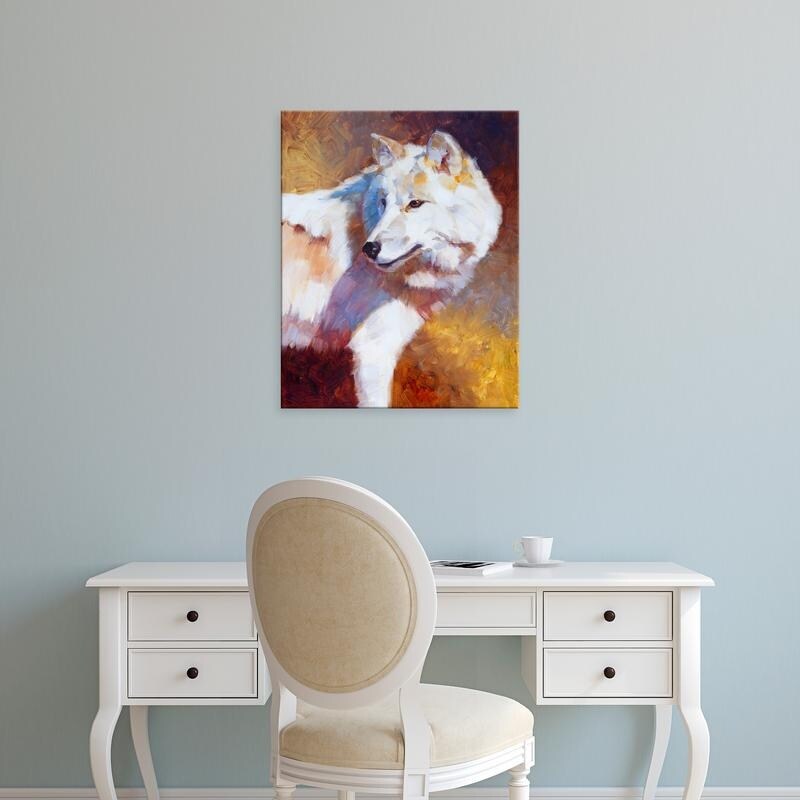 Easy Art Prints Julie T Chapman S White Wolf Premium Canvas Art Overstock 25747867