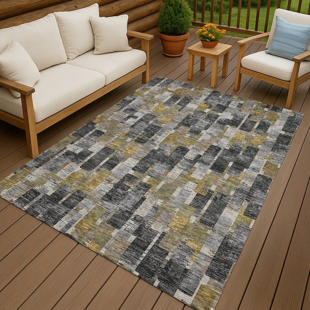 Machine Washable Indoor/ Outdoor Casual Carson Chantille Rug