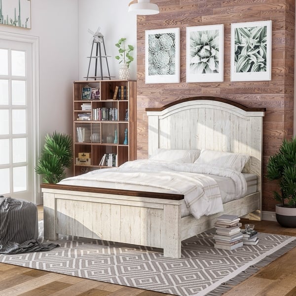 white and brown bedroom furniture