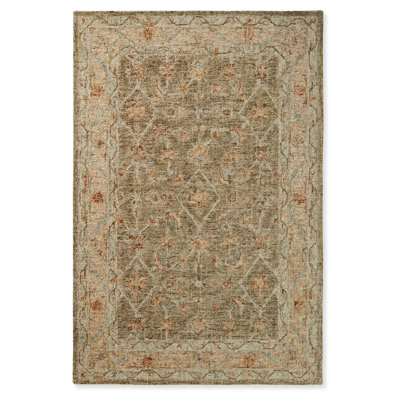 Alexander Home Transitional Mosaic Hand-hooked 100% Wool Rug