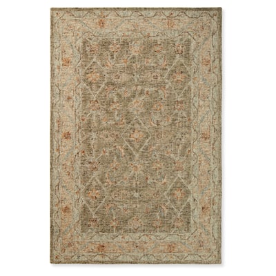 Alexander Home Transitional Mosaic Hand-hooked 100% Wool Rug