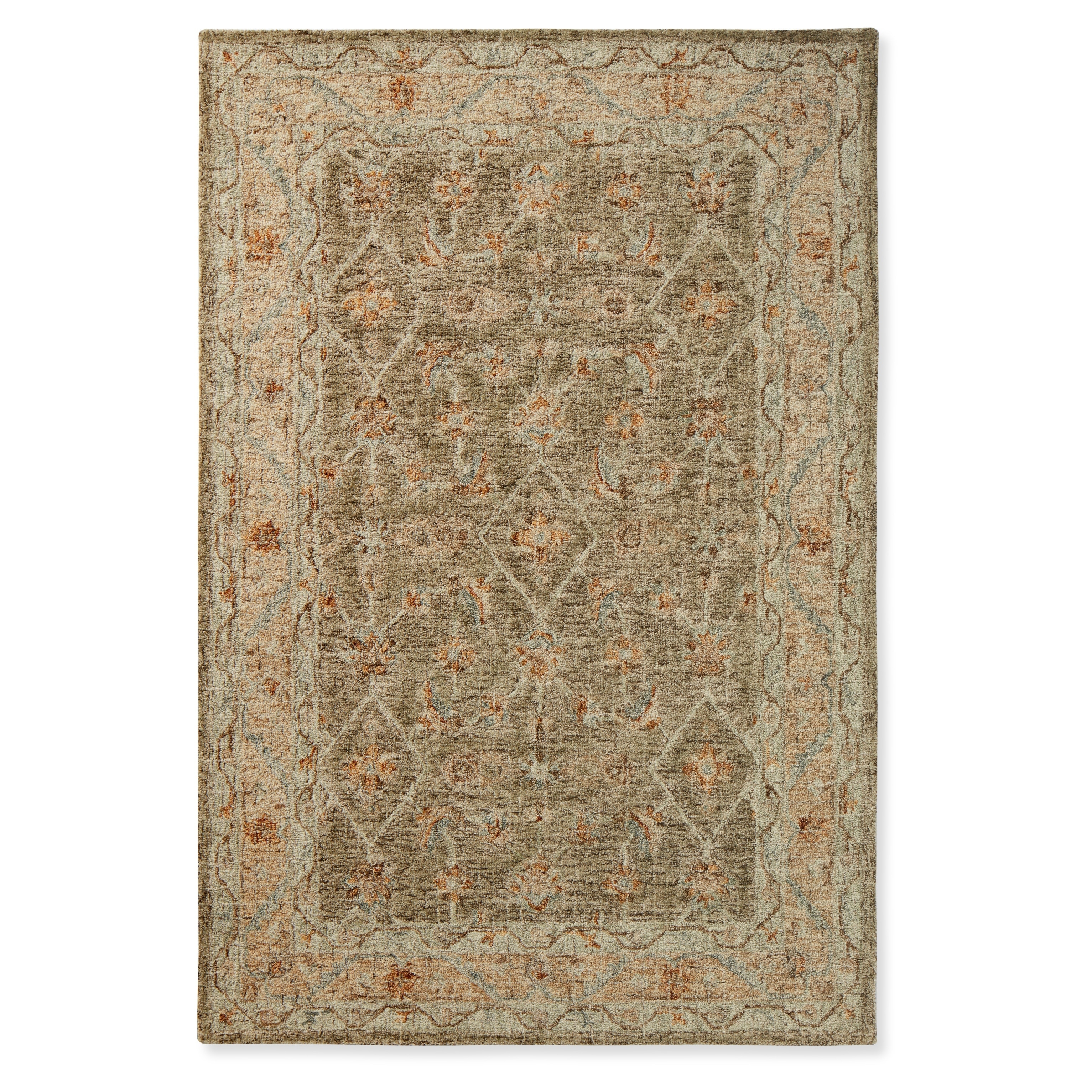 Alexander Home Transitional Mosaic Hand-hooked 100% Wool Rug