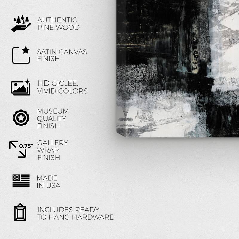 Wynwood Studio Abstract Chess Black and Modern & Contemporary Wall Art Canvas Print