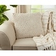 preview thumbnail 6 of 29, Cotton Throw Pillow With Crochet Pom Pom Design And Down Filling