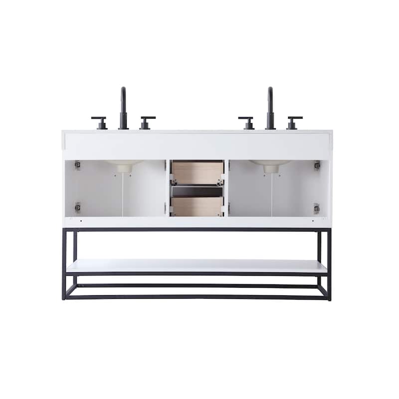 Elegant Lighting VF29254D Caroline 54" Free Standing Double Basin
