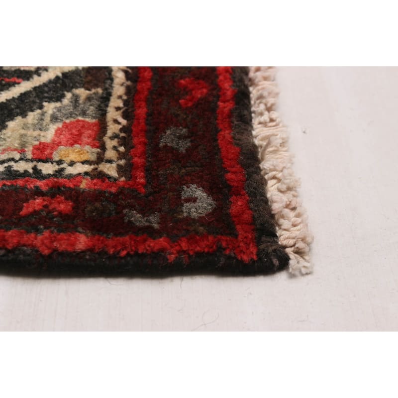 ECARPETGALLERY Hand-knotted Andelz Black Wool Rug - 2'9 x 8'6