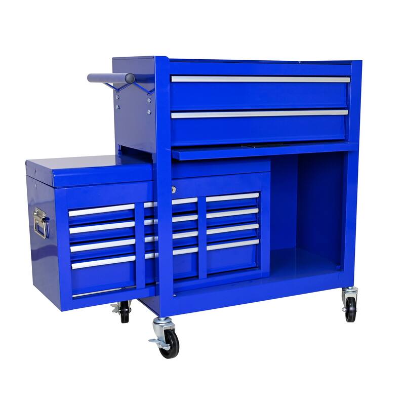 8-drawer Rolling Tool Chest High Capacity Tool Box Storage Cabinet With Drawers Wheels