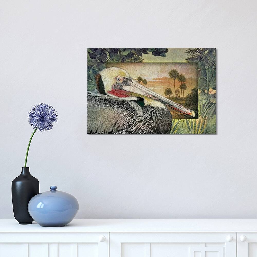iCanvas "Pelican Paradise I" by Steve Hunziker Canvas Print