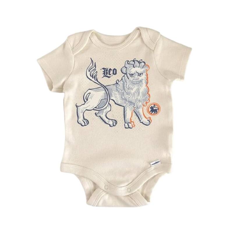 Leo Zodiac Constellation - Baby Boy Girl Clothes Infant Bodysuit Funny Cute - White - 0-3M