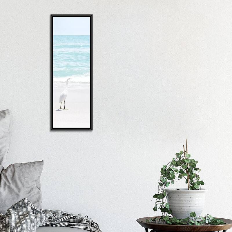 iCanvas "Summer Egret I" by Natalie Carpentieri Framed Canvas Print