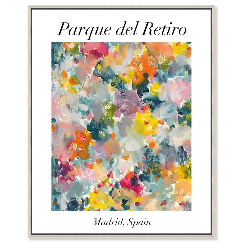 Retiro Park Canvas by Art Remedy - 16" x 20" - Silver