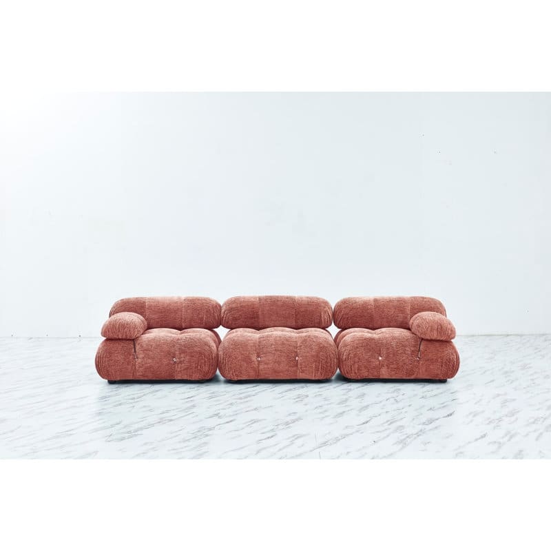 Belani 114'' Chenille Fabric Sofa - Pink