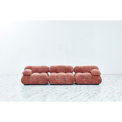 Belani 114'' Chenille Fabric Sofa