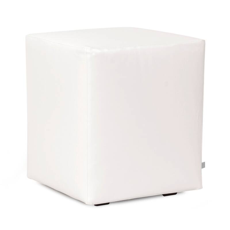 Allan Andrews Universal Cube Ottoman with Slipcover, Avanti Collection - White