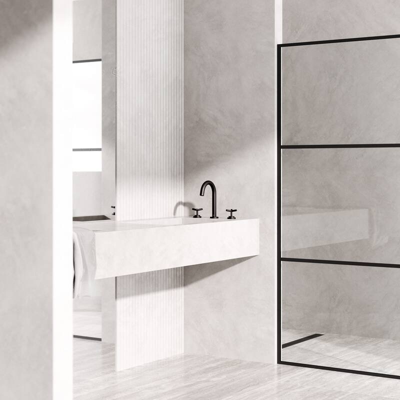 VIGO Jewel 9" H 2-Handle Widespread Bathroom Faucet