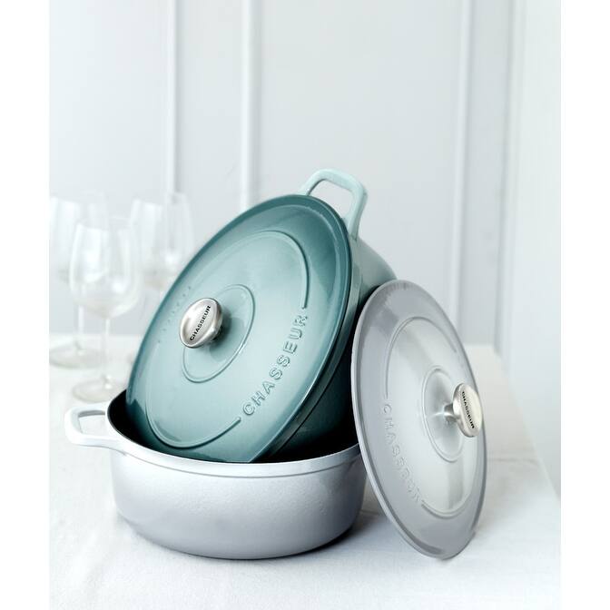 Chasseur French Enameled Cast Iron Oval Dutch Oven, 7.25-quart